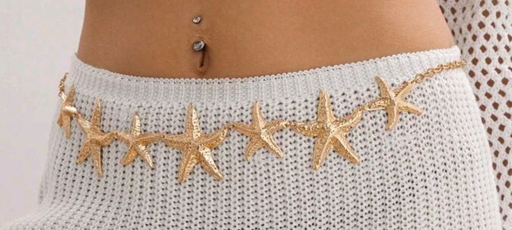 Golden Starfish Waist Chain