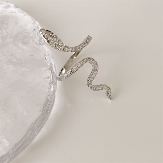 SILVER SNAKE RING