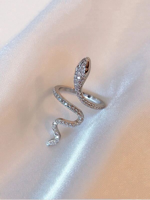 SILVER SNAKE RING