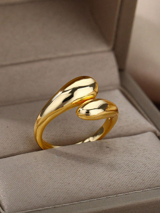 GOLDEN SNAKE CUFF RING