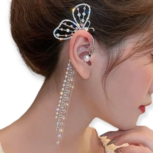BUTTERFLY CRYSTAL EAR CUFF