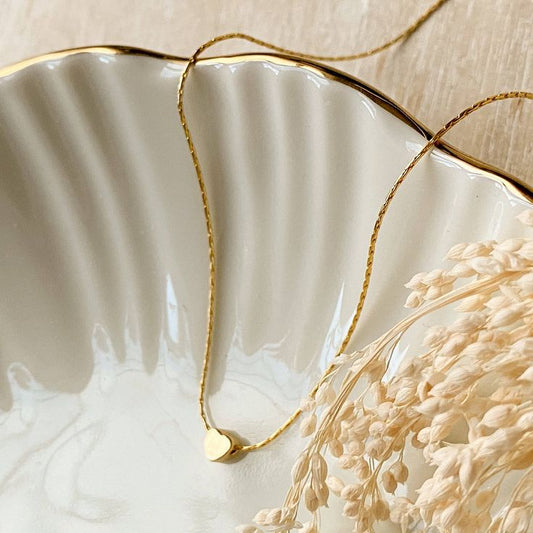 CHAINA HEART PENDANT WITH SATARI CHAIN