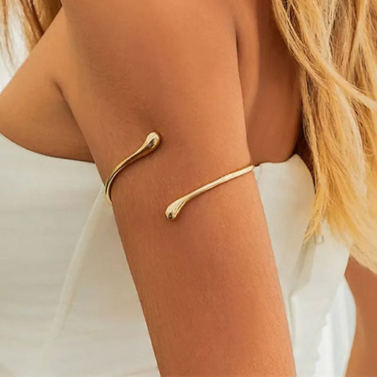 Elegant Gold-Plated Arm Cuff