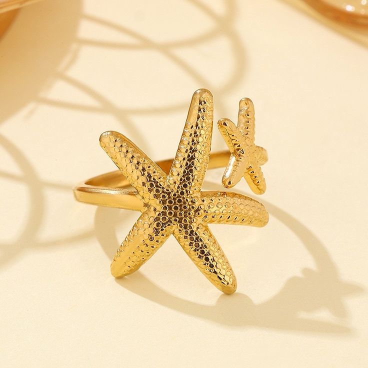 Starfish Stainless Ring