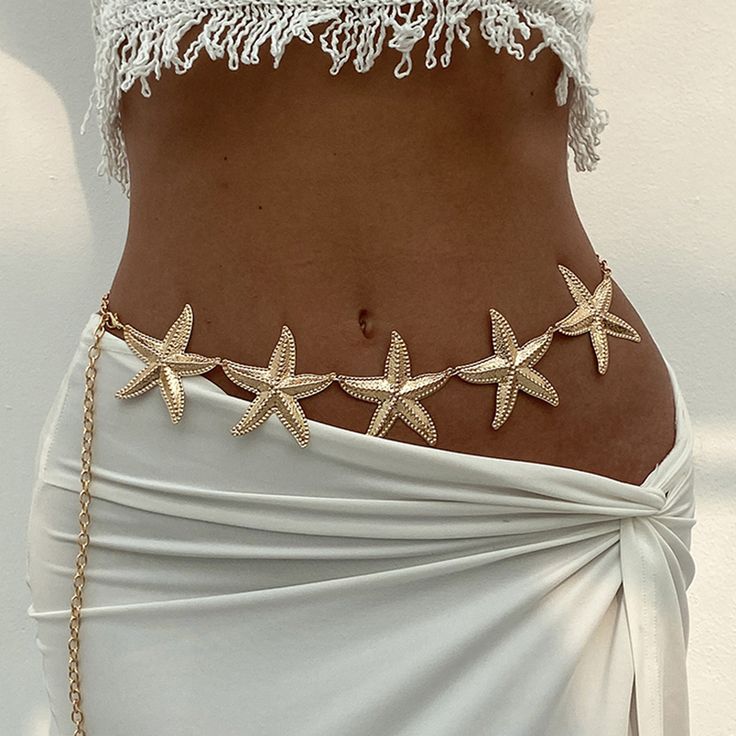 Golden Starfish Waist Chain