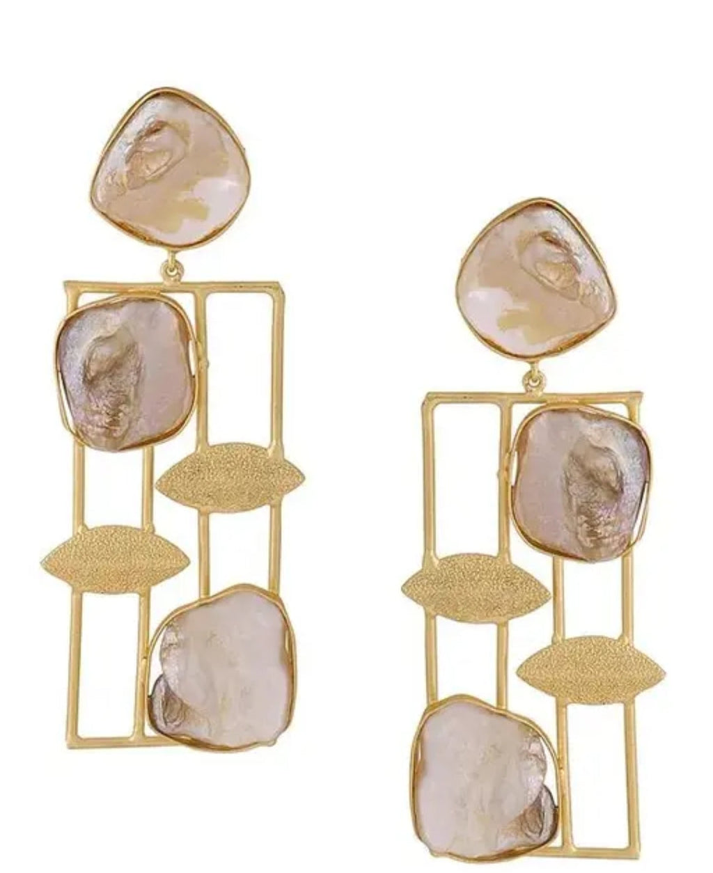 PAL STONE HANGING EARRING