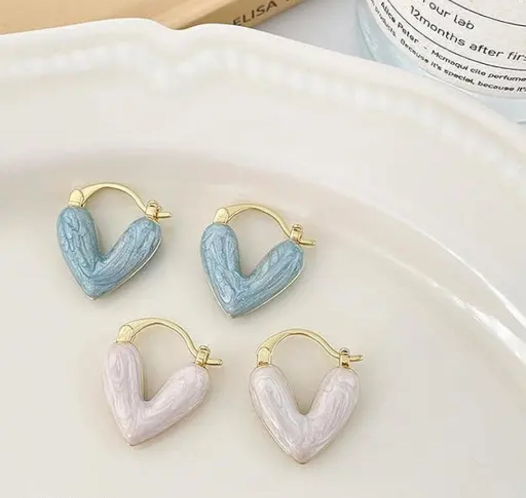 Per Piece Heart Bow Earrings