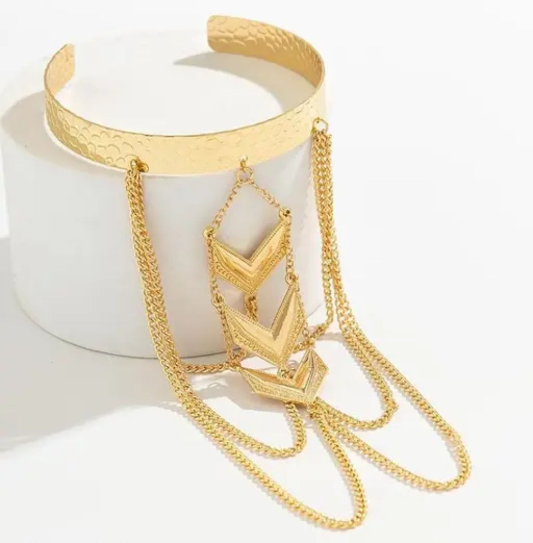 Gold Boho Arm Cuff