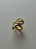 Stainless Steel Snake Shaped Ring