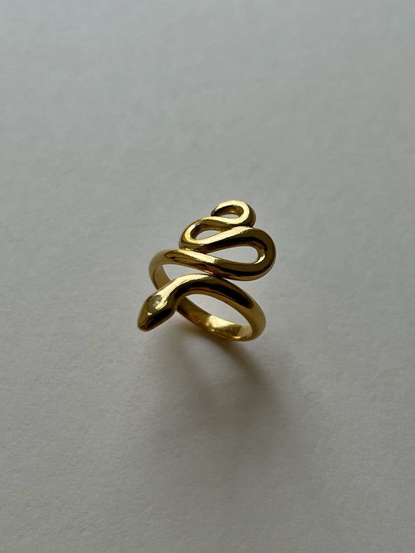 Stainless Steel Snake Shaped Ring