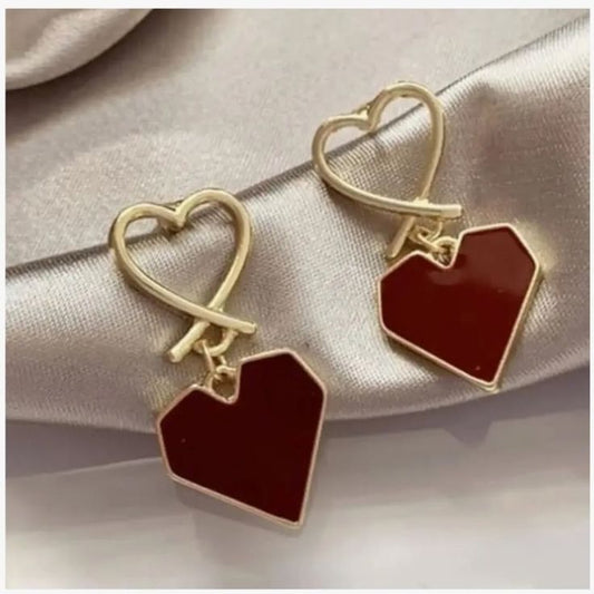 DOUBLE HEART EARRING
