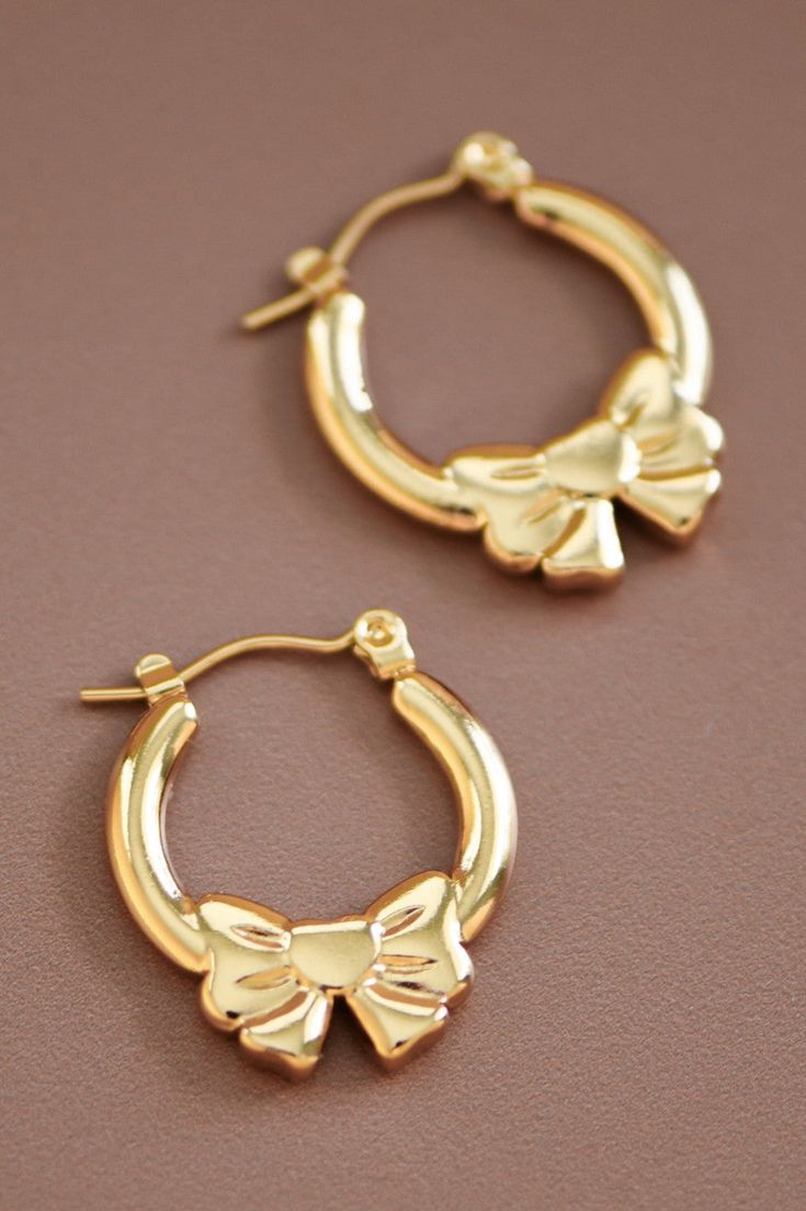 BOW GOLDEN HOOP