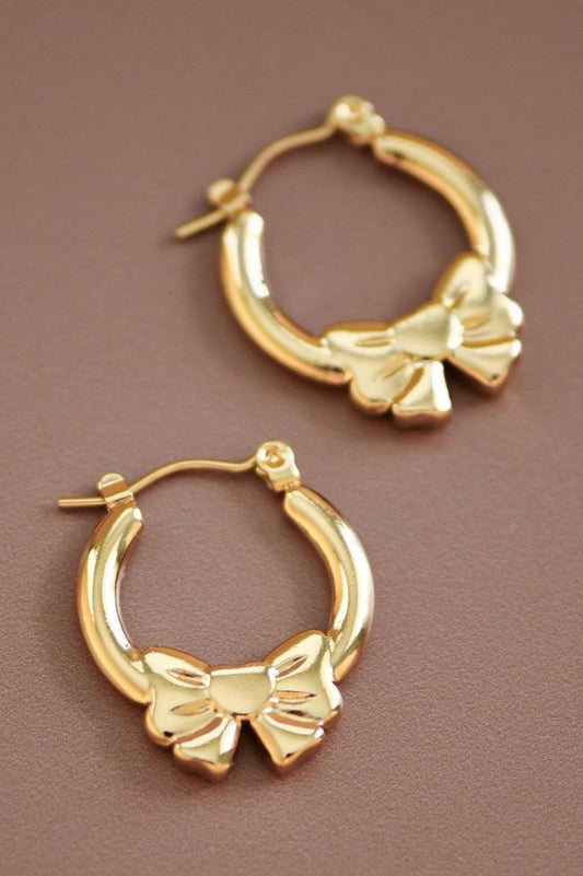 BOW GOLDEN HOOP