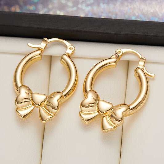 BOW GOLDEN HOOP