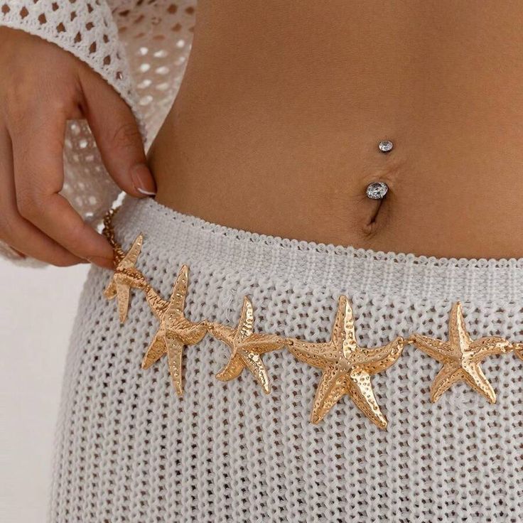 Golden Starfish Waist Chain