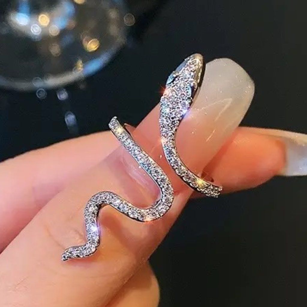 SILVER SNAKE RING
