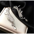 Crystal Wing Drop Earrings