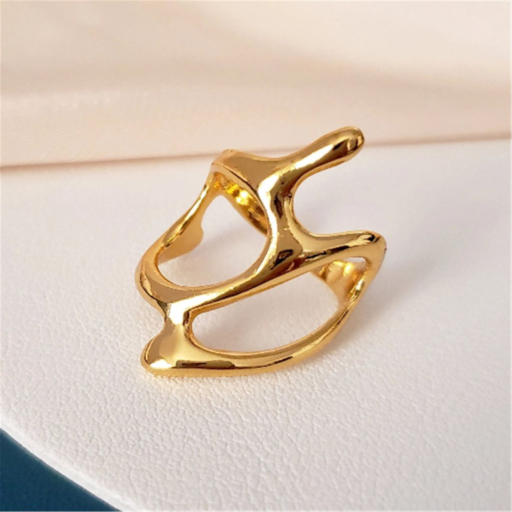 OPEN ABSTRACT ADJUSTABLE RING