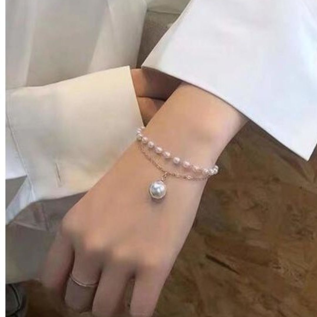 Classic Pearl Chain Bracelet