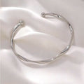 SILVER OPEN BANGLE
