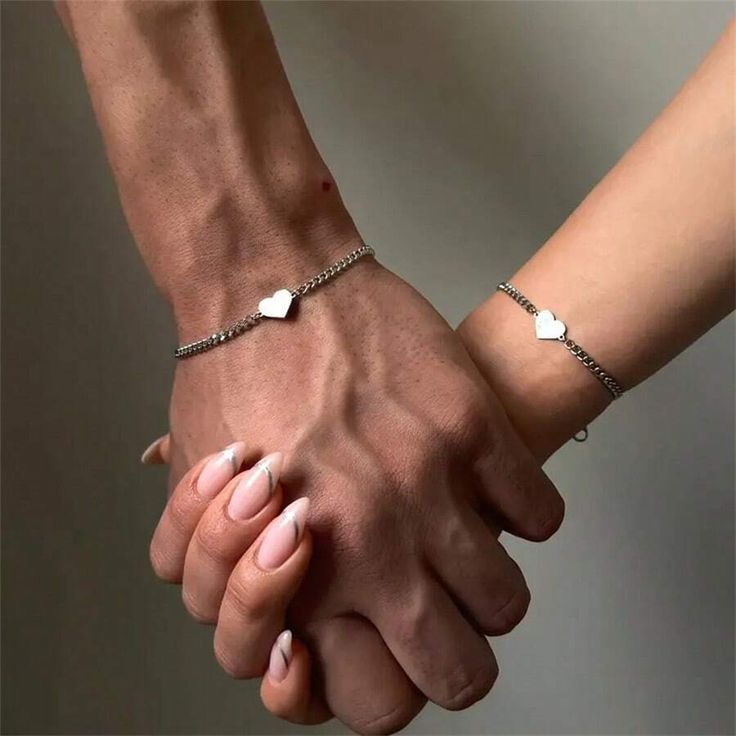 HEART LINK COUPLE BRACELET