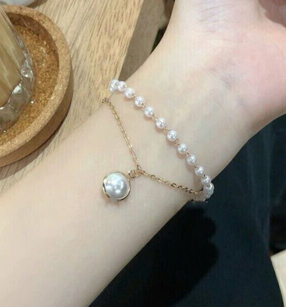 Classic Pearl Chain Bracelet