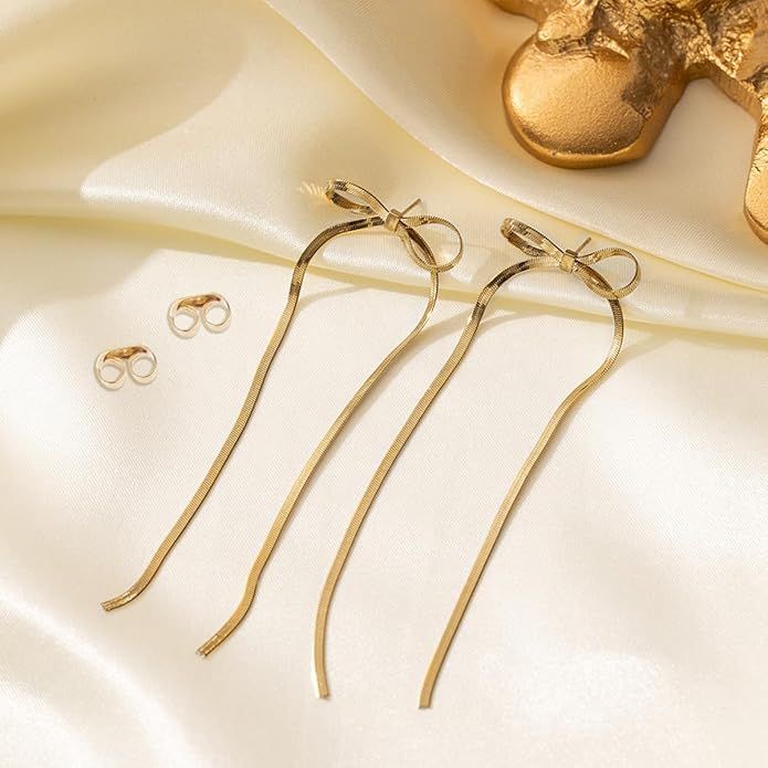 LONG TALE BOW EARRING