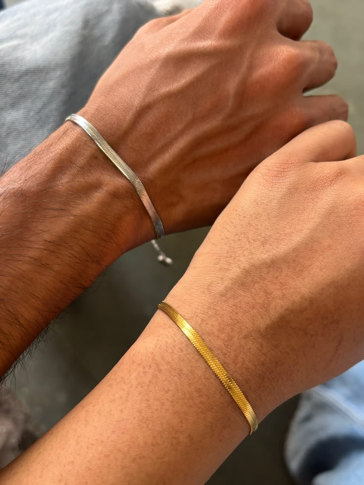 CLASSIC SNAKE CHAIN COUPLE BRACELET